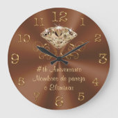 レガロス・デ・アニヴェルサリオ・パニョ・アニヴェルサリオ ラージ壁時計 (正面)