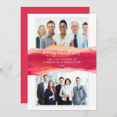 レガントウォーター色メリークリスマス企業の 案内状 (正面/裏面)