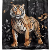 レガ威厳のあるル・タイガー シャワーカーテン (正面)