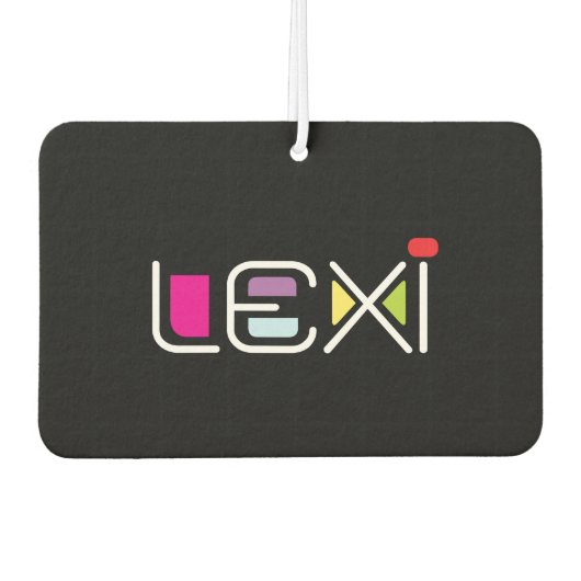 レキシコンンポグロカラーズデザイン カーエアーフレッシュナー (正面)