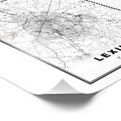 レキシントンの地図 フォトプリント (角)