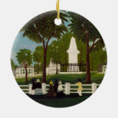 レキシントンの戦い記念碑、c.1830 セラミックオーナメント (裏面)