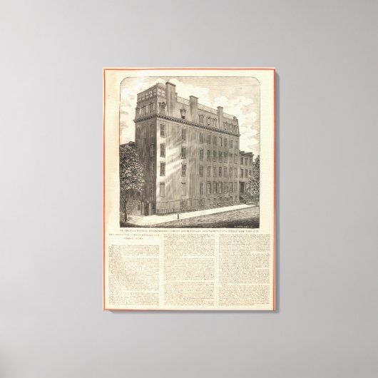 レキシントンアベニュートルコとローマ風呂 キャンバスプリント (正面)