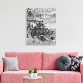 レキシントングリーン キャンバスプリント (インサイチュ (リビング))