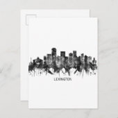 レキシントンケンタッキースカイラインBW インビテーションポストカード (正面/裏面)