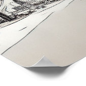 レキシントンケンタッキー漫画スタイル ポスター (角)