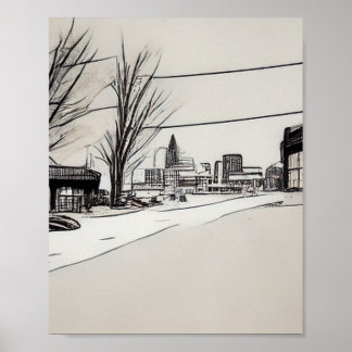 レキシントンケンタッキー漫画スタイル ポスター