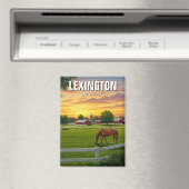 レキシントンケンタッキー葉書ホースファーム マグネット (インサイチュ (食洗機))