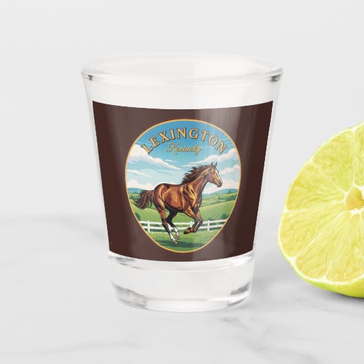 レキシントンケンタッキー葉書 ショットグラス (正面)
