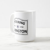 レキシントンマサチューセッツの故郷の固まりMA Townie コーヒーマグカップ (正面左)