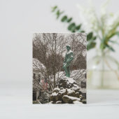 レキシントン・バトルグリーンのキャプテン・パーカー像 ポストカード (スタンド正面)