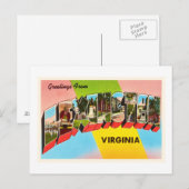 レキシントン ヴァージニア州 VA オールド ヴィンテージ トラベル ポストカード- ポストカード (正面/裏面)