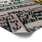 レキシントン、KYヴィンテージマップポスター ポスター (角)