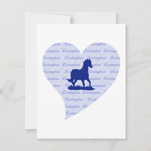 レキシントンKY|ホースケンタッキーブルーケンタッキーブルー 招待状 (正面)