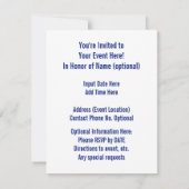 レキシントンKY|ホースケンタッキーブルーケンタッキーブルー 招待状 (裏面)