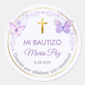 レキュエルドスデバウティゾバプティスマ《キリスト教》洗礼式や命名式の恩恵 ラウンドシール (正面)