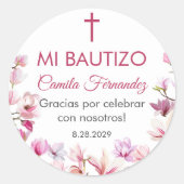 レキュエルドスデバウティゾバプティスマ《キリスト教》洗礼式や命名式の恩恵 ラウンドシール (正面)