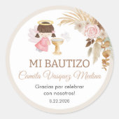 レキュエルドスバウティゾガールエンジェルバプテスビヘイズギフト好き ラウンドシール (正面)