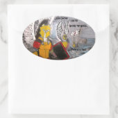 レギオン会社カラーステッカー 楕円形シール (バッグ)