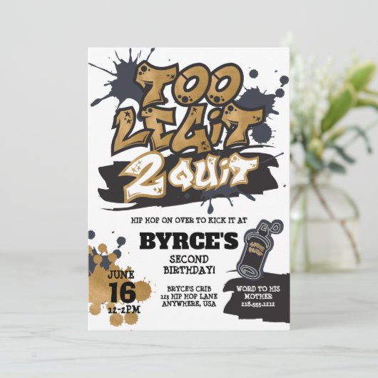 レギットでやめ誕生日招待状 招待状 (スタンド正面)