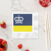 レギナ国旗、サスカチュワン・ナプキンス 縁ありカクテルナプキン (インサイチュ)