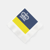 レギナ国旗、サスカチュワン・ナプキンス 縁ありカクテルナプキン (角)