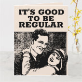 レギュラーになるのが良い – レトロウンチ誕生日カード カード (黄色い花)