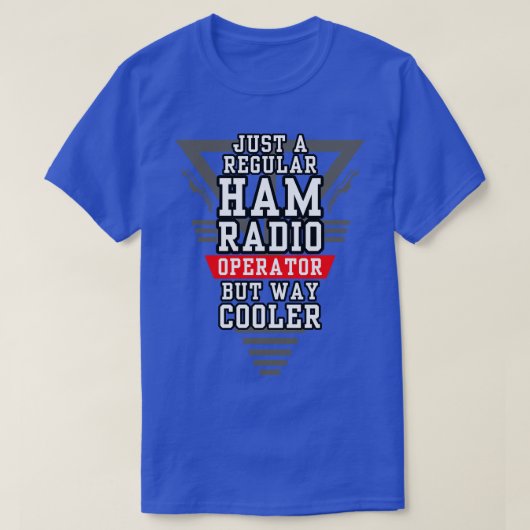 レギュラークールだがハム無線事業者 Tシャツ (デザイン正面)