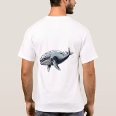 レギュラーマッコウクジラのヒーローTシャツ Tシャツ (裏面)