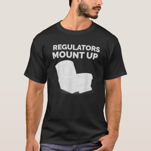レギュレーター山アップリクライニングチェアおもしろい Tシャツ (正面)