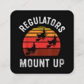 レギュレーター山アップ、面白いハロウィーンウィッチ スクエア名刺 (正面)