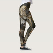 レギングを絵を描いている音楽的な鳥の群 レギンス (右)