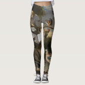 レギングを絵を描いている音楽的な鳥の群 レギンス (正面)