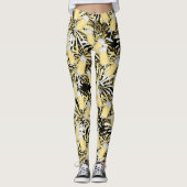 レギング新年のシャンペンの花火パターン レギンス (正面)