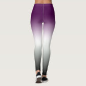 レギング用の黒っぽい赤いテクスチャ レギンス (裏面)