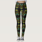 レギング用刺青部族の顔アートパターン レギンス (正面)