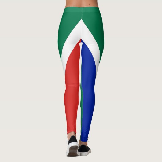 レギンスおもしろいは南アフリカ国旗 レギンス (裏面)