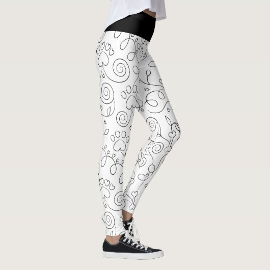 レギンスが犬を連れて働き/外出Day Bull Dog レギンス (右)