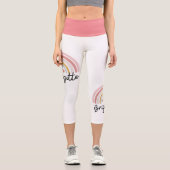 レギンスとレインボーデザイン カプリレギンス (正面)