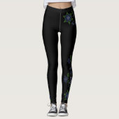 レギンスの原産の芸術の伸縮性があるズボンに玉を付けるMetis レギンス (正面)