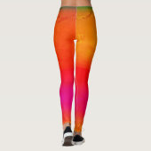 レギンスの織り目加工の明るい色 レギンス (裏面)