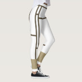 レギンスインスパイアモンドリアンホワイトブラウン3 レギンス (右)