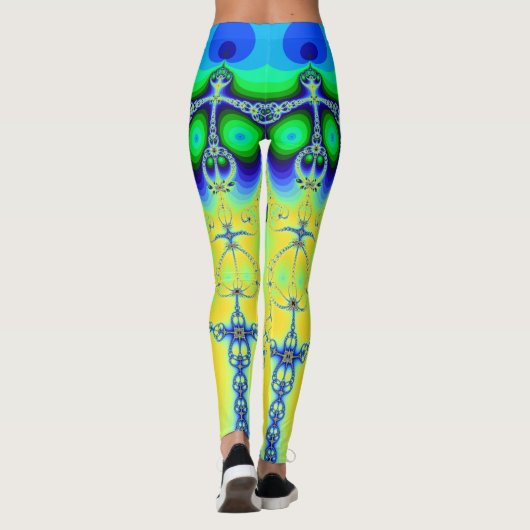 レギンスフ熱狂するラワーズスタイル レギンス (裏面)