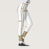 レギンスモンドリアンインスパイアホワイトベージュ4 レギンス (右)