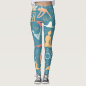 レギンスヨガ、ヨガは、はす、ヨガの姿勢喘ぎます レギンス (正面)