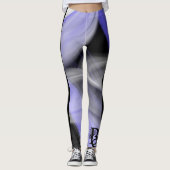 レギンス抽象芸術トレンドラベンダーバイオレット レギンス (正面)