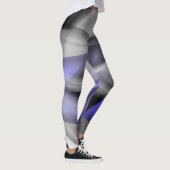 レギンス抽象芸術トレンドラベンダーバイオレット レギンス (右)