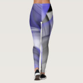 レギンス抽象芸術トレンドラベンダーバイオレット レギンス (裏面)