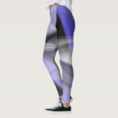 レギンス抽象芸術トレンドラベンダーバイオレット レギンス (左)