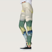 レギンス日本のウッドブロック レギンス (左)